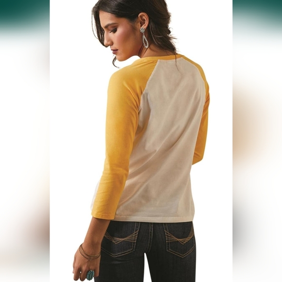 NWT Ariat Serape Stripe Baseball T Shirt Laid Back Style and Comfort Size XXL - Picture 4 of 15